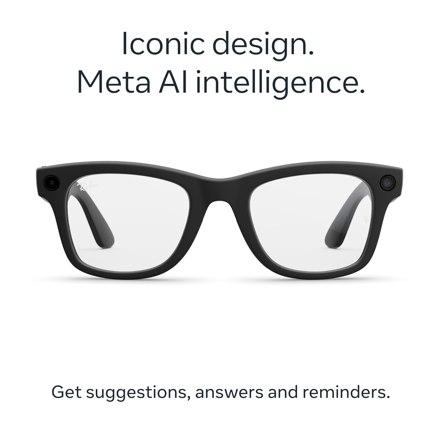 Smart AI Glasses for Men, Women — 2x Battery Life — 3K Ultra HD — 12 MP Ultra-Wide Camera, Audio, Video Recording — Clear Lenses — Wearable Technology