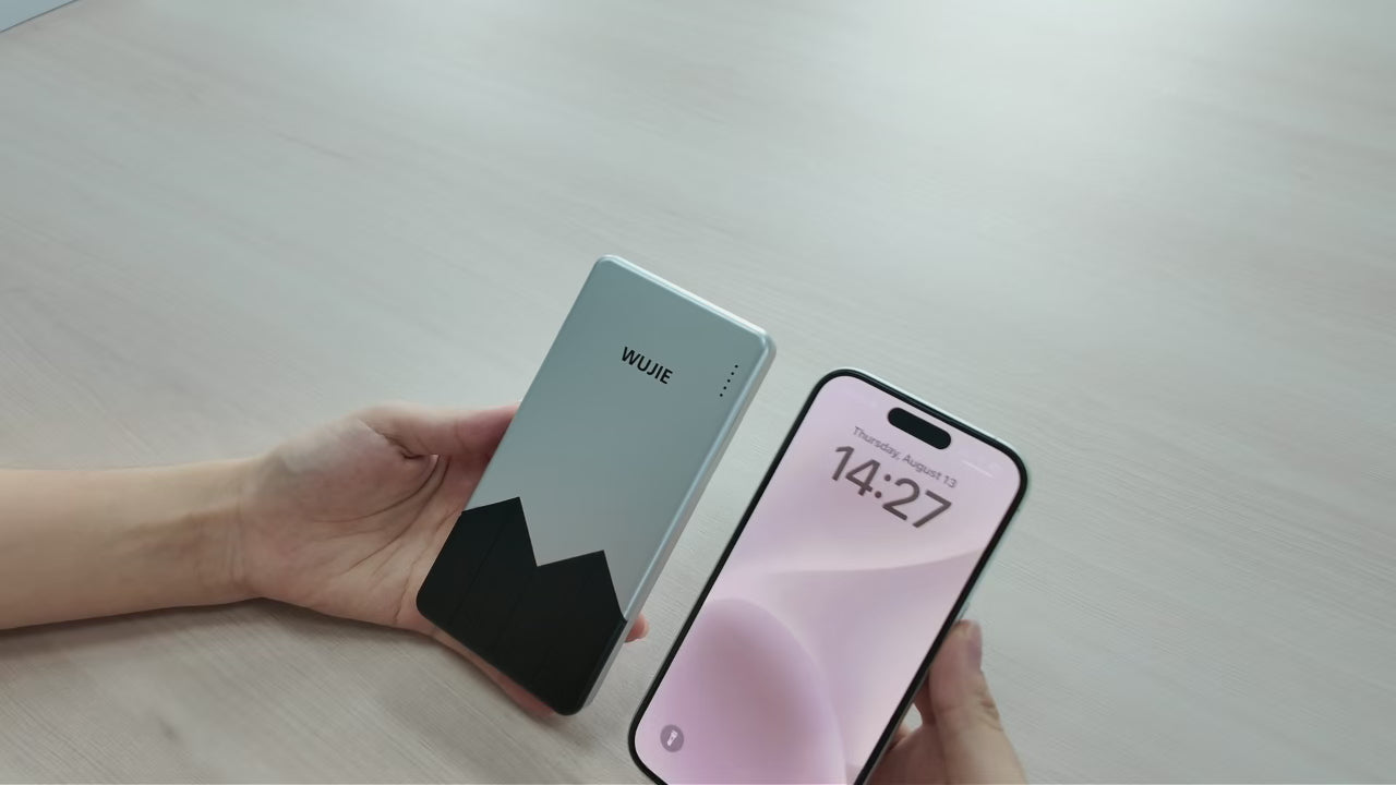This is an introductory video for the XO‑10000 accessible power bank. It covers how to press the button to switch modes, and how to check the power level of the power bank via its accessibility feedback.